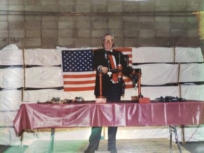 George McHugh III at a tradeshow table back in the day.